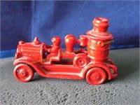 Vintage cast iron fire truck