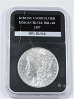 1887 Uncirculated Morgan Silver Dollar