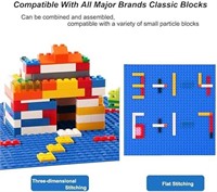 Classic Baseplates for Lego, 10" x 10" Building