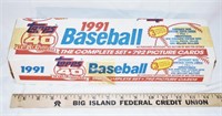 TOPPS 1991 BASEBALL CARDS SET - APPEARS COMPLETE