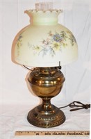 ANTIQUE B&H OIL LAMP CONVERTED TO ELECTRIC