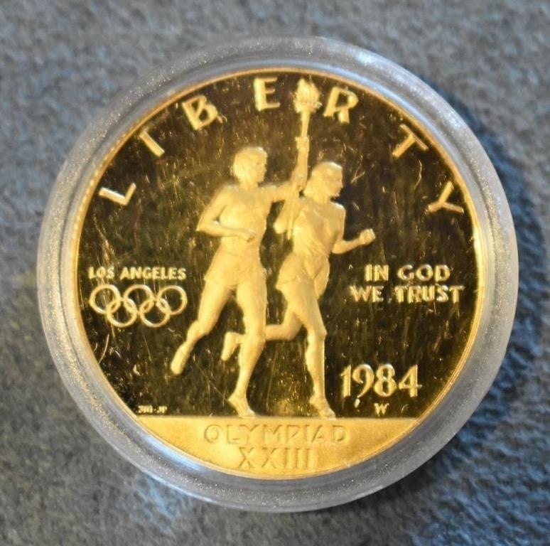 COIN - 1984 10 DOLLAR GOLD LOS ANGELES XXIII COIN