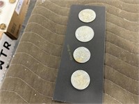 card of mother of pearl buttons