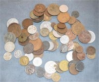 COIN LOT - VINTAGE FOREIGN COINS