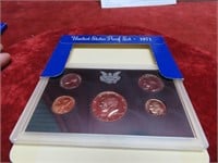 1971 Proof set US coins.