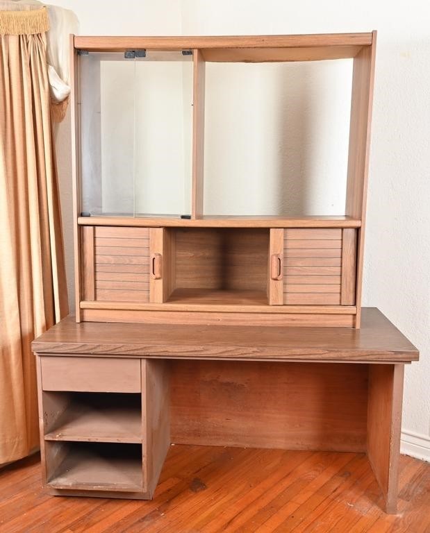 Large Wooden Desk- 2 Pieces