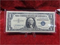 1957-B $1 Silver Certificate star note US