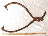 30" LOG TONGS - CONDITION AS SHOWN