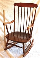 VINTAGE WOODEN ROCKING CHAIR - CONDITION AS SHOWN