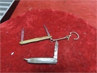 (2)Vintage Keychain folding pocket knives.