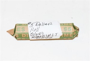 COINS - 5 DOLLAR ROLL SILVER ROOSEVELT DIMES