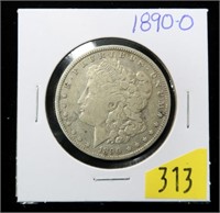 1890-O Morgan dollar