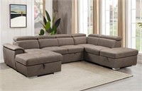 (READ)U Shaped Sectional Couch with Ottomans