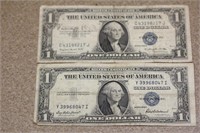Lot of 2 1935 $1.00 Note