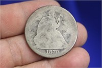 An 1870 Seated Half Dollar