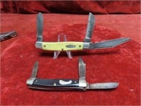 (3)3 blade pocket knives. Ranger, Frontier.