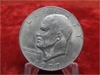 1977D-$1 Eisenhower Dollar US coin.