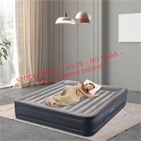 Intex Dura Beam Pillow Raised Air Bed, Queen