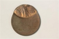 1965 Mint Error Off Center Lincoln Cent