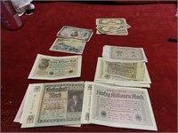 Assorted Collection Foreign Banknotes Currency.