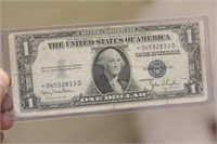 Misalligned 1935 Blue Seal $1.00 Star Note