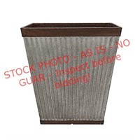 HDR 16" Rustic Resin Faux Galvanized Planter