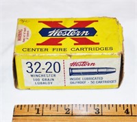 35 ROUNDS WINCHESTER 32-20 100GR CARTRIDGES