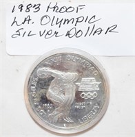 COIN - 1983 PROOF L.A. OLYMPIC SILVER DOLLAR