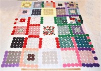 HAND STITCHED COUNTRY QUILT - 72" x 63"