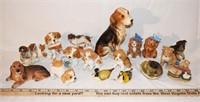 LOT - DOG FIGURINES - MOSTLY HOMCO