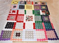 HANDSTITCHED COUNTRY QUILT - 72" x 62"