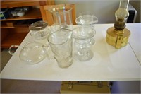 GROUPING OF GLASS WARE (IN BACK BEDROOM)
