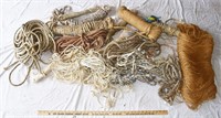 LARGE LOT - ASSORTED ROPES & TWINES