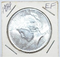 COIN - 1924 SILVER PEACE DOLLAR