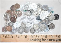COIN LOT - SILVER QUARTERS - SOME CLEANED