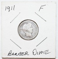 COIN - 1911 BARBER DIME