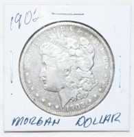 COIN - 1902 MORGAN SILVER DOLLAR
