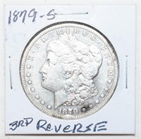 COIN - 1879-S 3rd REVERSE MORGAN SILVER DOLLAR