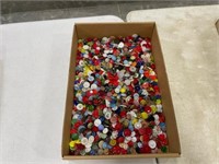 flat of 1000s of loose buttons