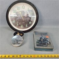 Sound Train Clock, Train DVDs & Pocket Watch