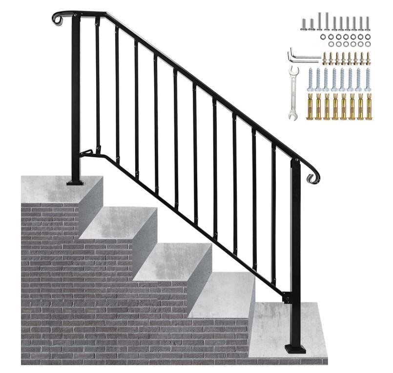 Zwinz Adjustable Handrails for Outdoor Steps, Hand