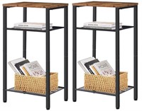 Hoctieon 2pk, 3 Tier End Tables - NEW