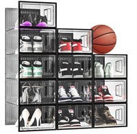 Skylook X-Large 12 Pack Shoe Organizer, Stackable,