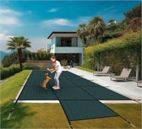 Pool Safety Cover, Fits 20x40ft + 4x8ft Step Recta