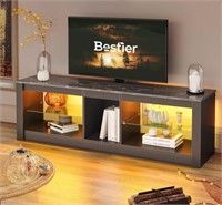 Bestier Entertainment Center LED Gaming/TV Stand,