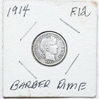 COIN - 1914 BARBER DIME