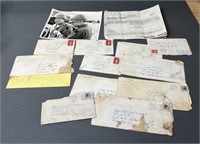 Military Photograph, Letters & Orders Paper
