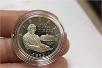 James Madison 1993 Silver Half Dollar