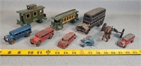 Cast Iron Buses, Train Cars & More