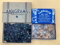 Vintage Anagrams & Labrador Zag-Zaw Puzzle